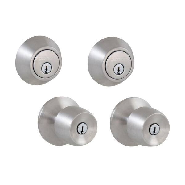 Defiant Brandywine Stainless Steel Single Cylinder Keyed Entry Project Pack