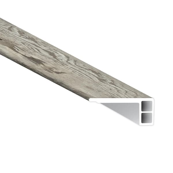 A&A Surfaces Odin Ash 0.75 in. T x 2.75 in. W x 94 in. L Waterproof Click Lock Vinyl Flush Stair Nose Eased Edge Molding