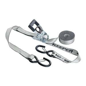 Grey Tie Down Ratchet 1.25 in. x 16 ft. 1000 lbs. (4-Pack)