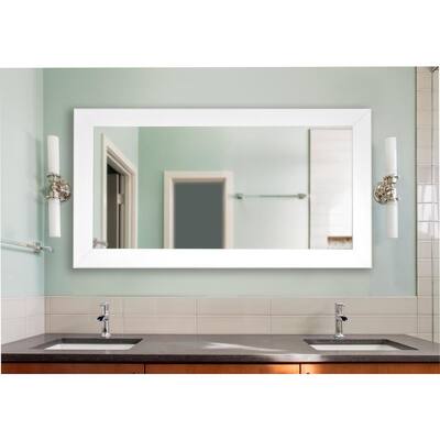 30 In W X 67 H Framed Rectangular, Large Double Bathroom Mirror