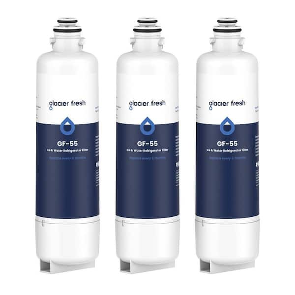 GLACIER FRESH 12033030 Replacement for Bosch 11025825 Ultra Clarity Pro Refrigerator Water Filter BORPLFTR50,3 Pack
