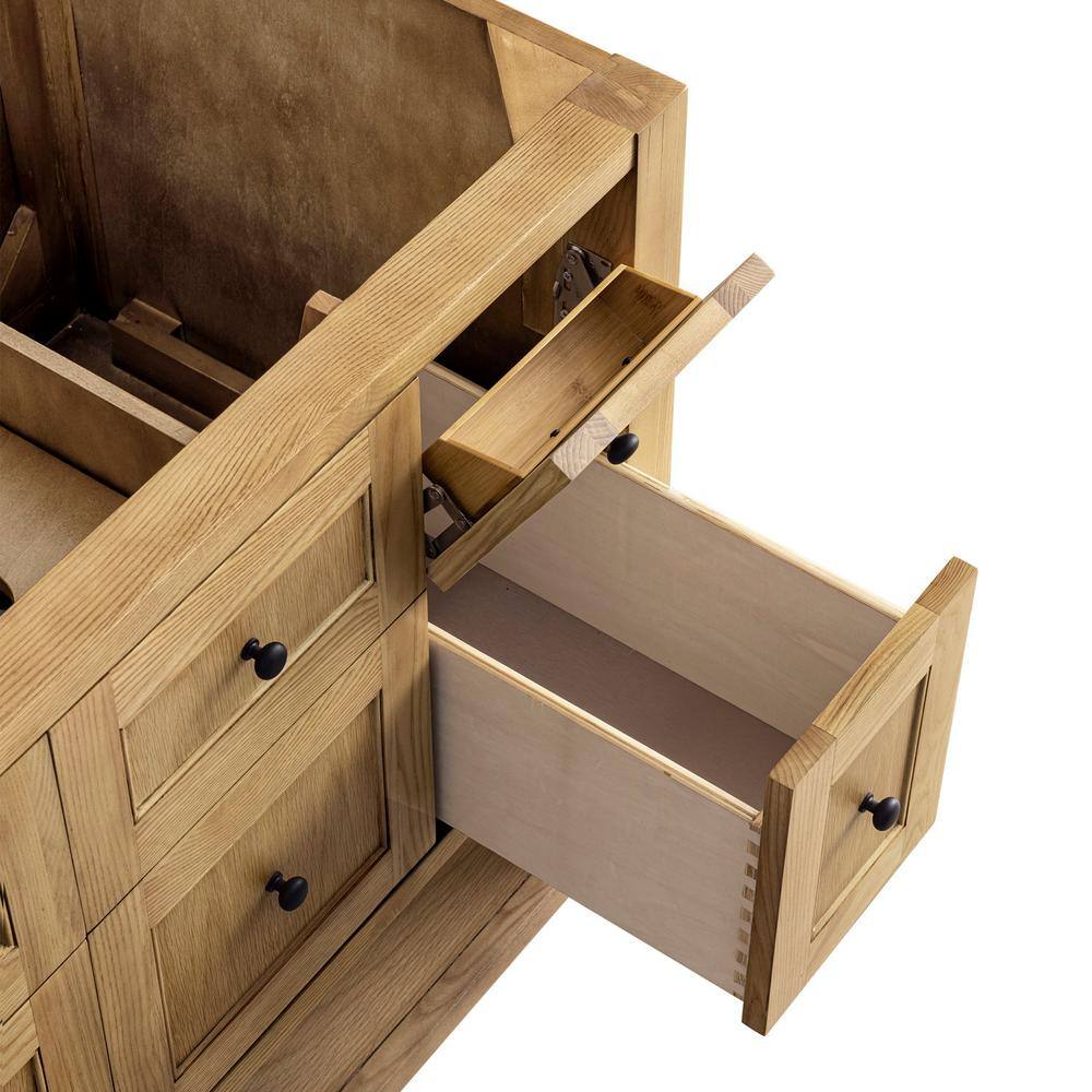 Breckenridge 36" Light Oak Single Vanity Base with Shelf