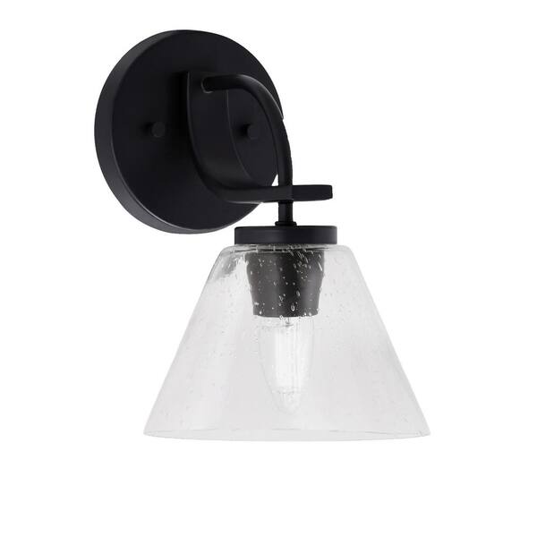 Unbranded Olympia 1-Light Matte Black Wall Sconce
