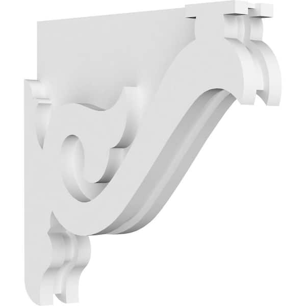 Ekena Millwork 1-7/8 in. x 10 in. x 10 in. PVC Florence Corbel
