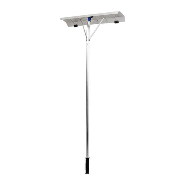 WELLFOR 240 in. Aluminum Lightweight Snow Rake Snow Removal Tool