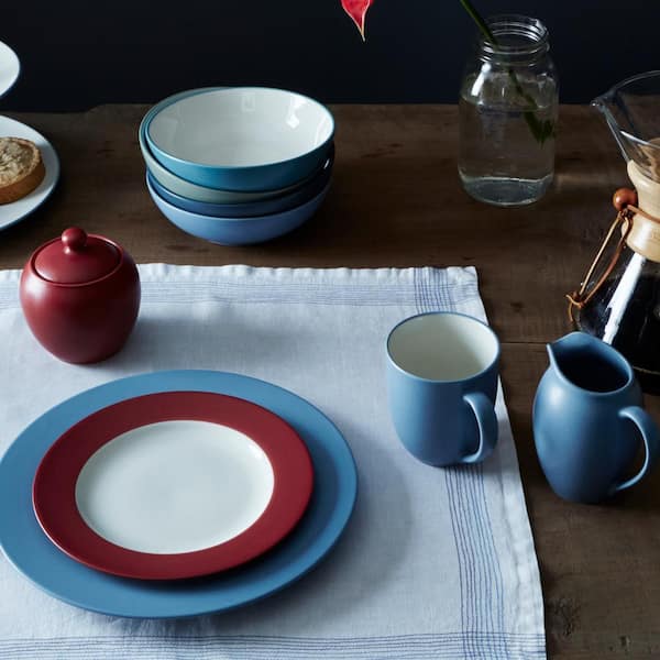 Noritake Colorwave Ice 11 in. (Light Blue) Stoneware Rim Dinner
