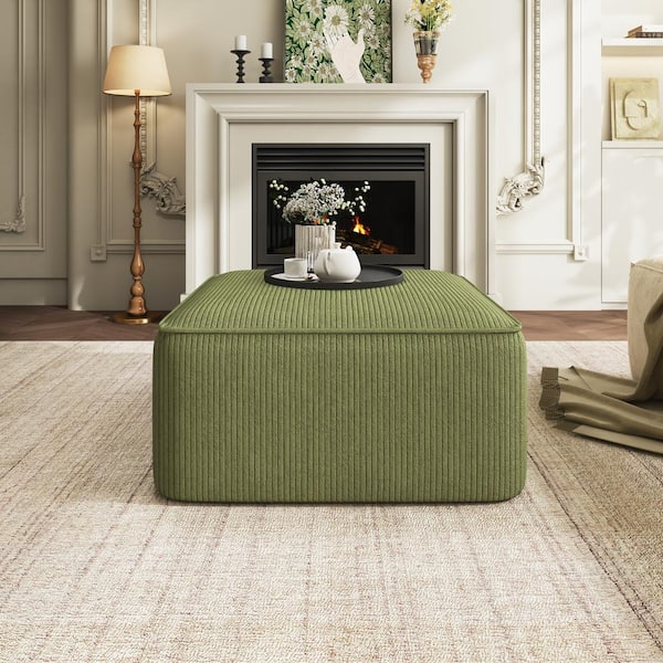 Amazon.com: Glitzhome Foot Stool Ottoman, Modern Leatherette