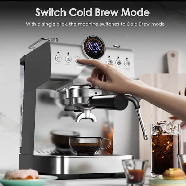 COWSAR Cup Stainless Steel Espresso Machine with LED Display