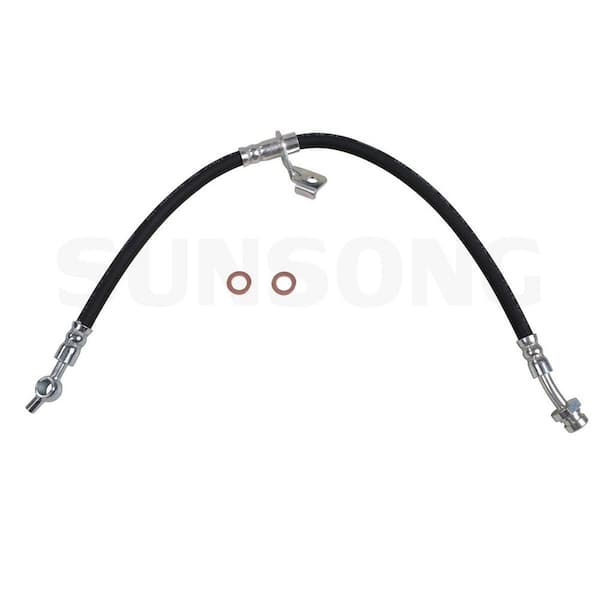 Sunsong Brake Hydraulic Hose - Front Left - fits 2014-2016 Kia Soul