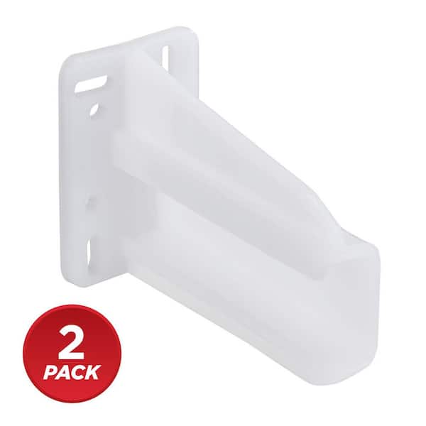 Blum White Drawer Slide Rear Socket for Blum Euro Slide Series 230M Only (2-Pack)