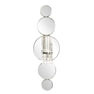 31 in. Mirrored Modern Bling Mirrored Wall Sconce