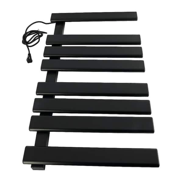 Metzinger 8-Bar Electric Towel Warmer in Matte Black