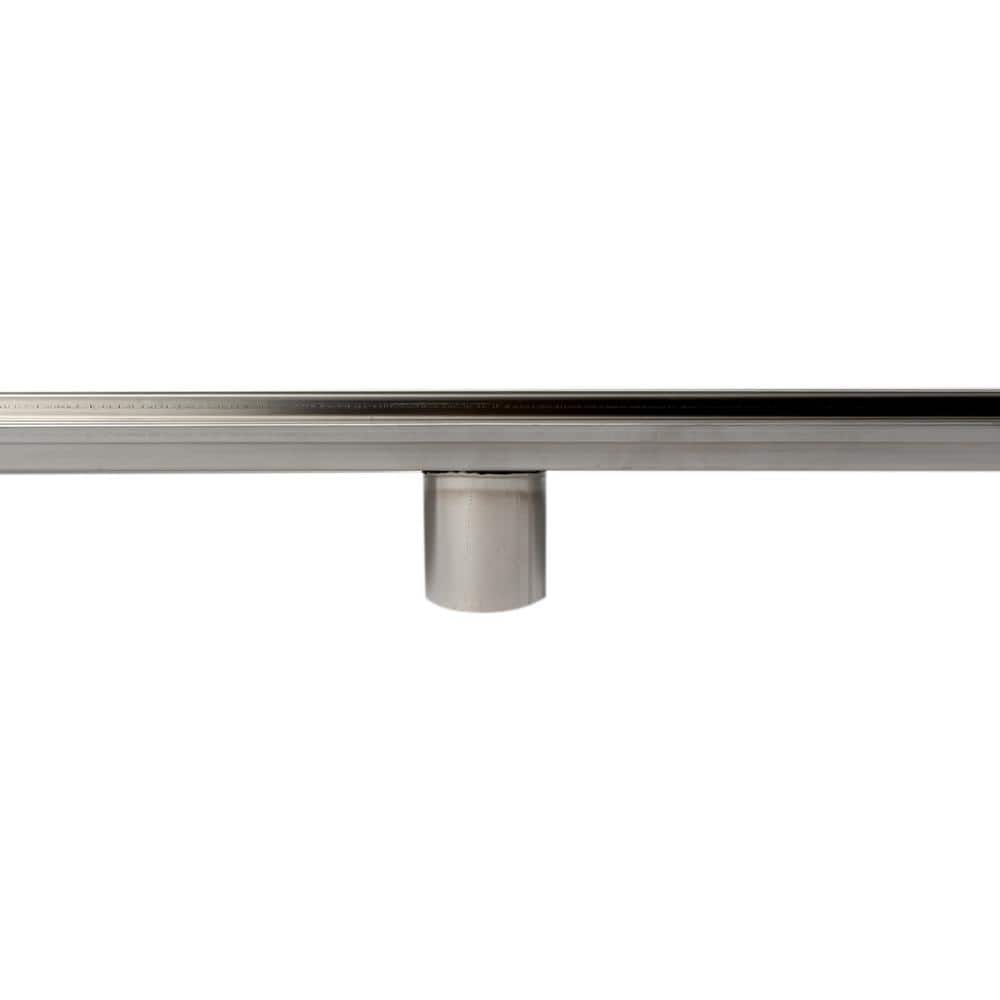 59'' Stainless Steel Linear Shower Drain with Removable Basket Strainer