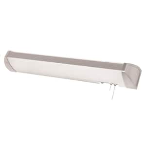 Ideal 4 ft. 46-Watt Integrated LED Brushed Nickel Overbed Fixture
