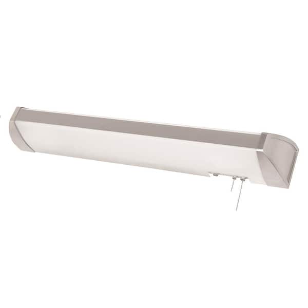 Ideal 40 in. 75-Watt Equivalent Integrated LED Brushed Nickel Overbed Fixture