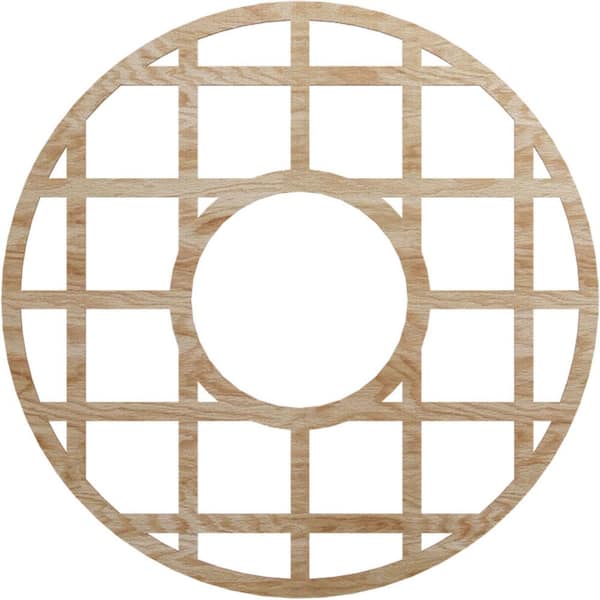Ekena Millwork 0.25 in. x 36 in. x 36 in. Wood Medallion Moulding