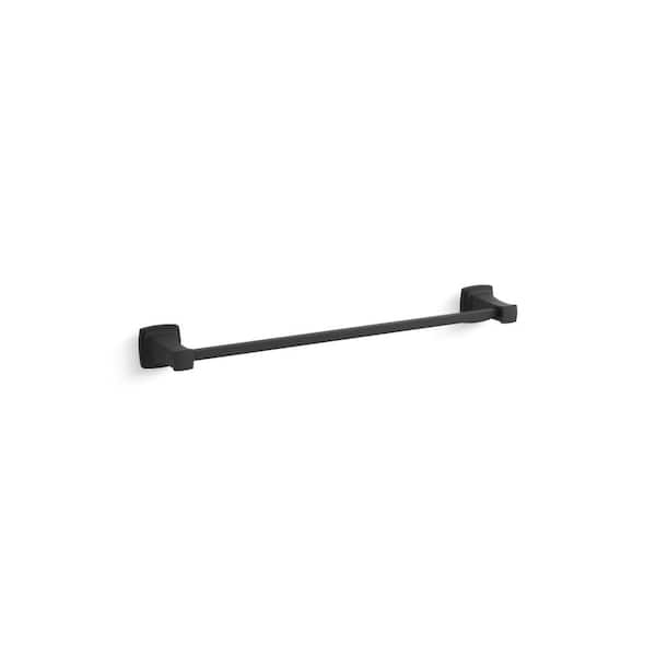KOHLER Riff 24 in. Single Towel Bar in Matte Black