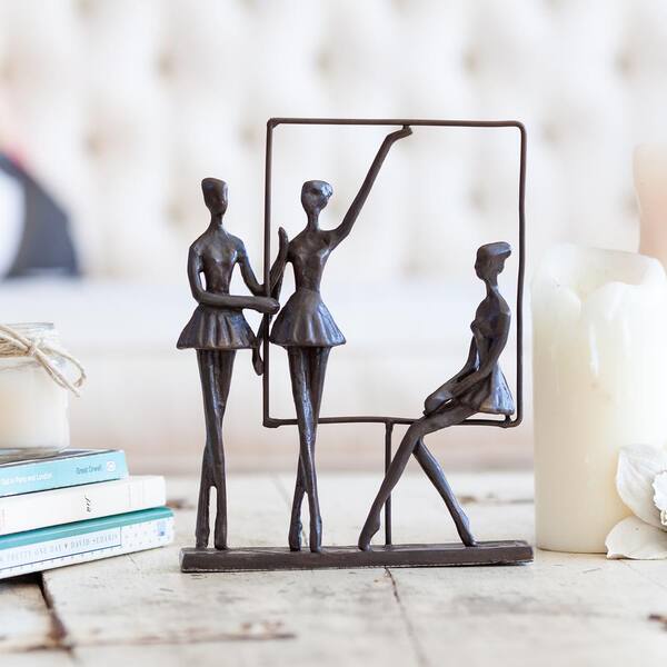 DANYA B Ballerinas on Frame Bronze Sculpture