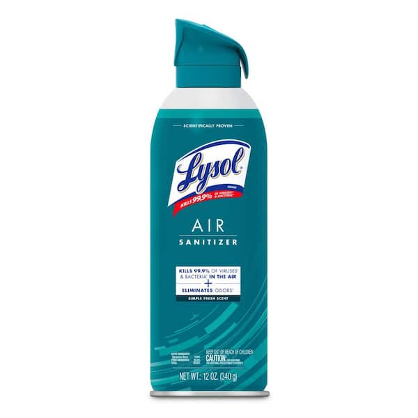 Lysol Air Sanitizer Spray, For Air Sanitization and Odor Elimination,  Simple Fresh, 10 Fl. oz 001920099350