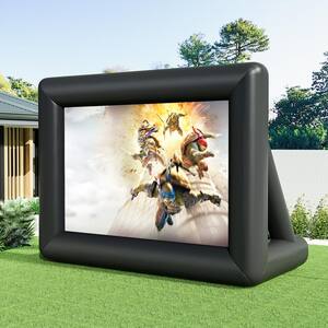 Diagonal 16 ft. Inflatable Widescreen Projector Screen Air Blown Movie Screen with Carry Bag and Blower Outdoor