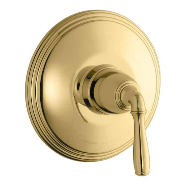KOHLER Devonshire 1-Handle Thermostatic Valve Trim Kit in Vibrant Polished Brass (Valve Not Included)