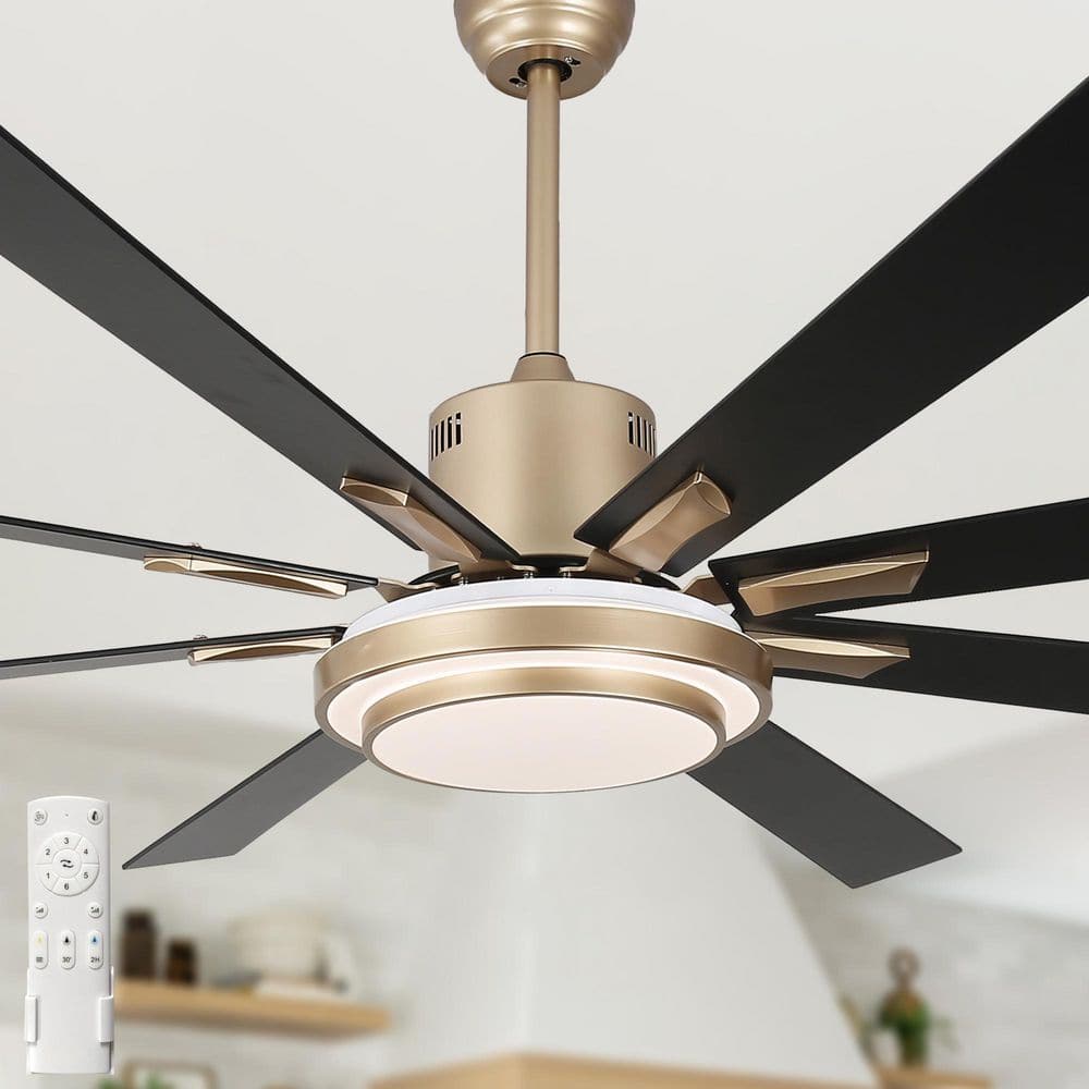Bella Depot Nimbella 72 in. Indoor Gold Downrod Standard Modern