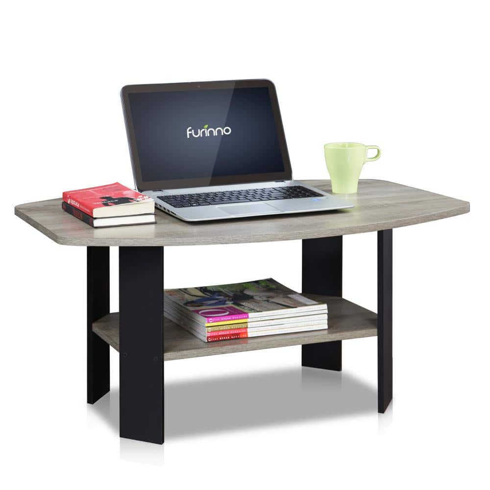 Eco-Friendly Modern Rectangular Coffee Table in French Oak Grey