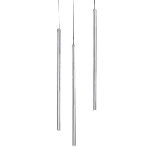 AFX Point 9-Watt Integrated LED Polished Chrome Pendant with Steel Shade
