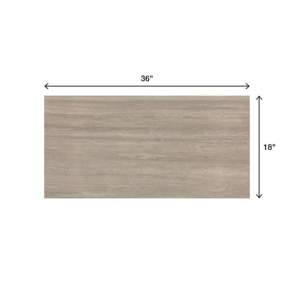 Hexagon Wooden Beige Polished Stone Tile