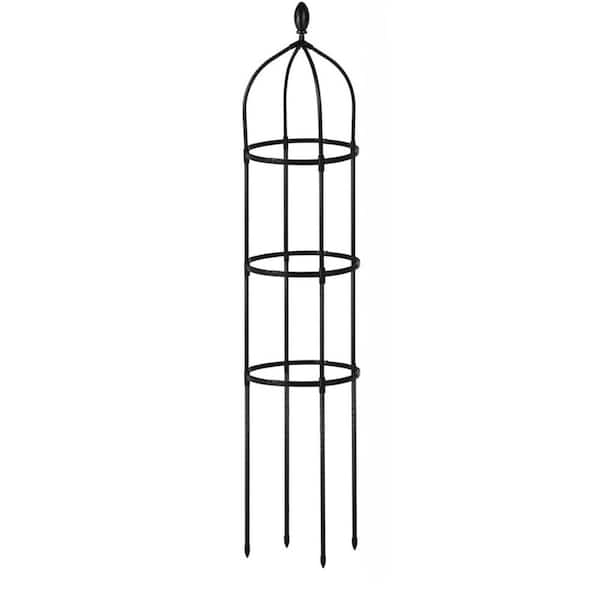 48 in. Tower Obelisk Garden Trellis, Rustproof Fiberglass Potted Plant Support Stands for Climbing Plant with 20-Ties