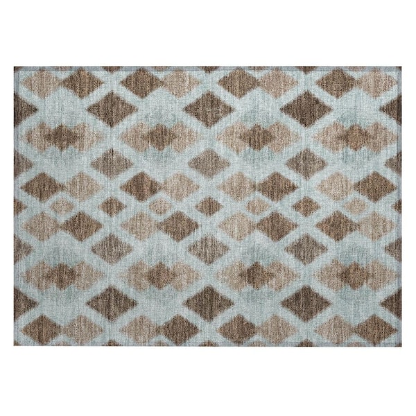 Chantille Machine Washable Indoor/Outdoor Abstract ACN3021 Sky 3 ft. x 4 ft. Area Rug