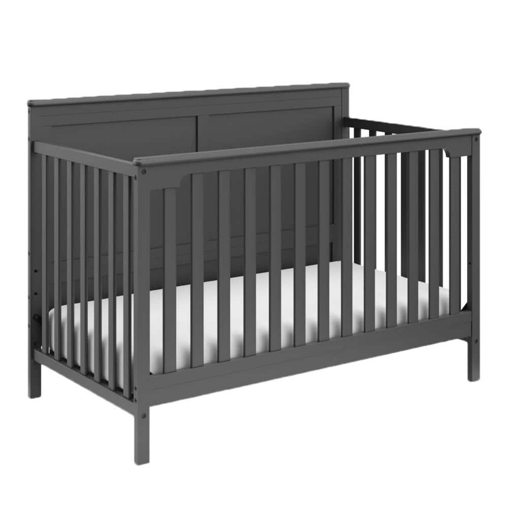 Storkcraft Alpine Gray 4In1 Convertible Crib 04522-30G - The Home Depot