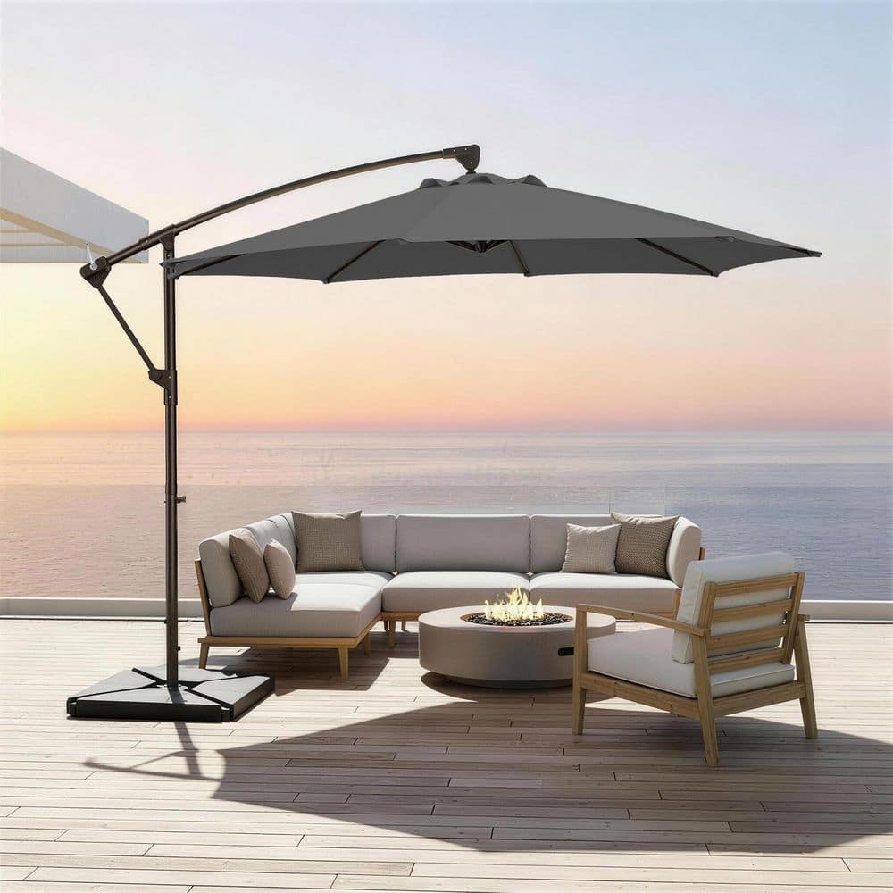 kerry cassill patio umbrellas 12x12ft Best Umbrella with Sunbrella Fabric, Large Outdoor Cantilever Umbrella, Spectrum Indigo With just the push of a button Kozyard 10' Offset Cantilever Hanging