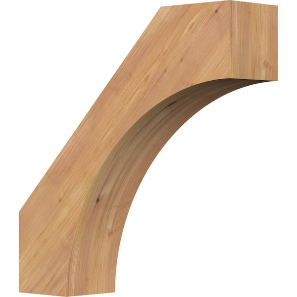 Ekena Millwork 5 1/2"W x 22"D x 22"H Westlake Smooth Knee Brace, Western Red Cedar