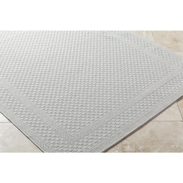 Sandra SDR-2302 Gray 5 ft. x 7 ft. Machine Woven Area Rug