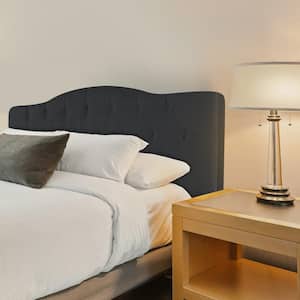 Black Headboards for Full Size Bed, Upholstered Button Tufted Bed Headboard, Height Adjustable Full Headboard