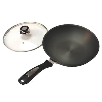 Hard-Anodized 12 in. Wok / Cookware with Lid