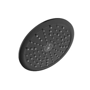 Rainfall Spa 1-Spray Patterns with 1.75 GPM 8-in. Wall Mount Adjustable Fixed Shower Head in Matte Black