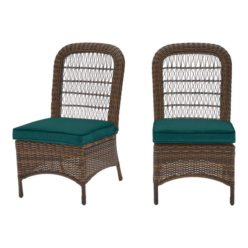 armless rattan outdoor chair