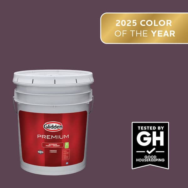 Glidden Premium 5 gal. PPG1046-7 Purple Basil Satin Interior Latex Paint