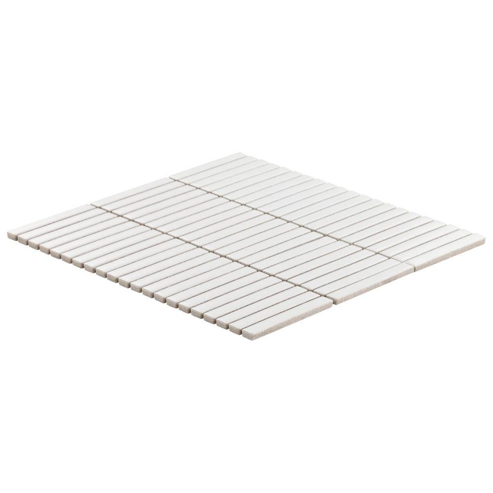 White Matte Porcelain Mosaic Tile for Indoor/Outdoor Use