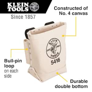 9 in. Bull-Pin and Bolt Tool Bag in Canvas