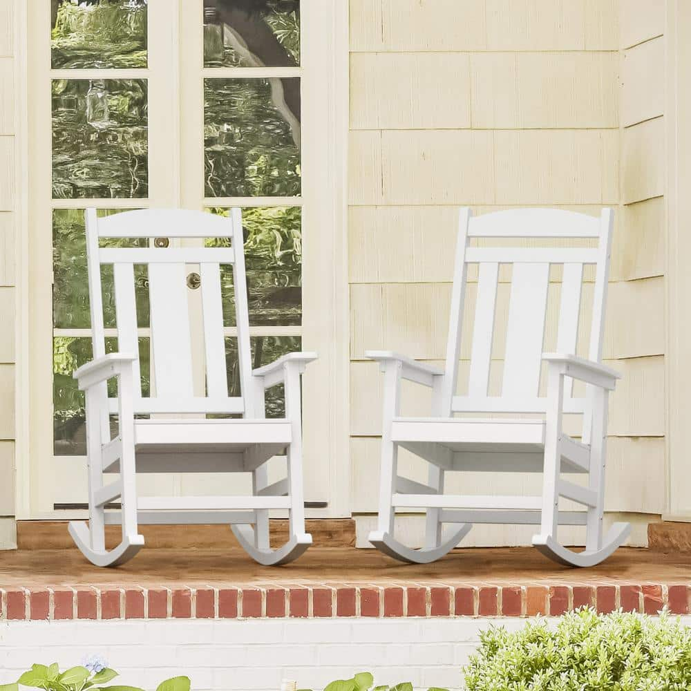 Lowes white best sale porch rockers