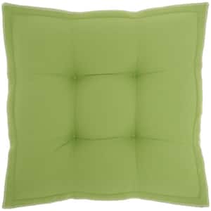 Green 18 in. x 18 in. Indoor/Outdoor Throw Pillow