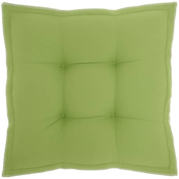 Mina Victory Green 18 in. x 18 in. Indoor/Outdoor Throw Pillow