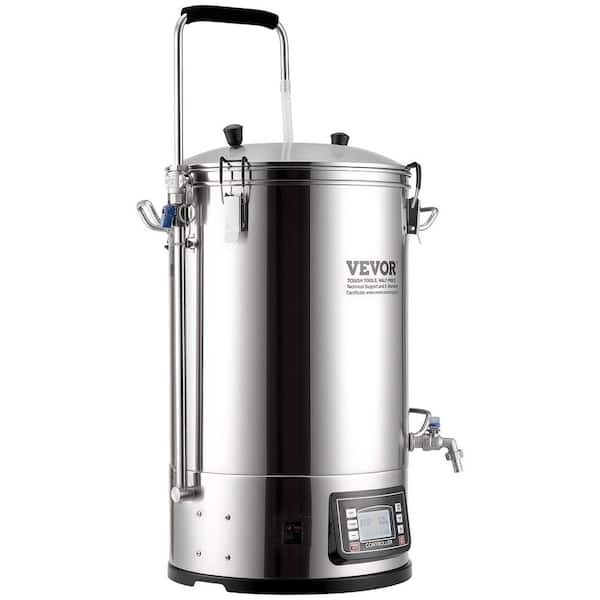 Electric Brewing System 8 Gal./30 l Brewing Pot All-in-One Home Beer Brewer Mash Boil Device Auto Mode 1800-Watt Power