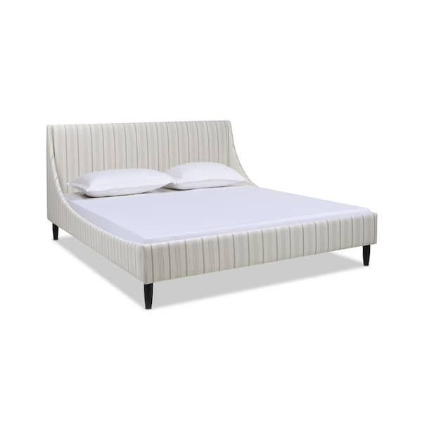 Jennifer Taylor Aspen 75 5 In White, White Tufted King Size Platform Bed