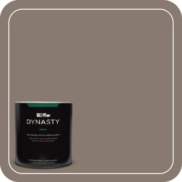 BEHR DYNASTY 1 qt. #ECC-15-1 Lost Summit Semi-Gloss Enamel Interior Stain-Blocking Paint and Primer