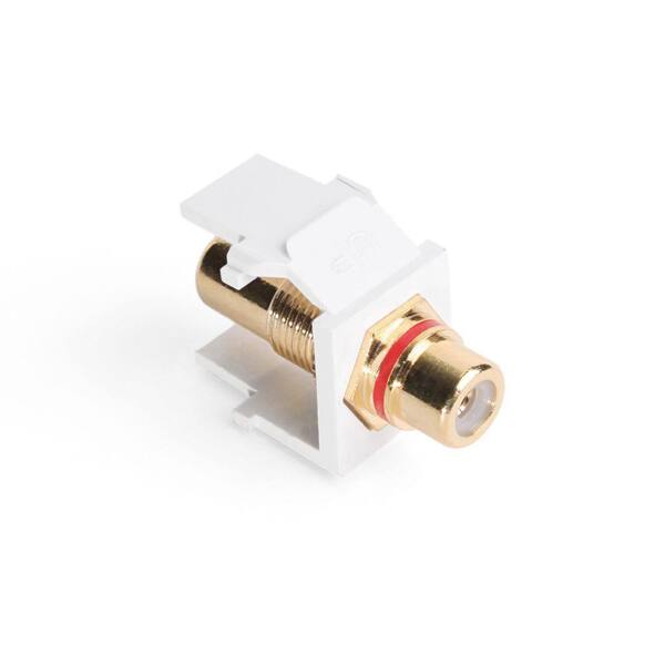 Leviton Rca Speaker Jacks - White