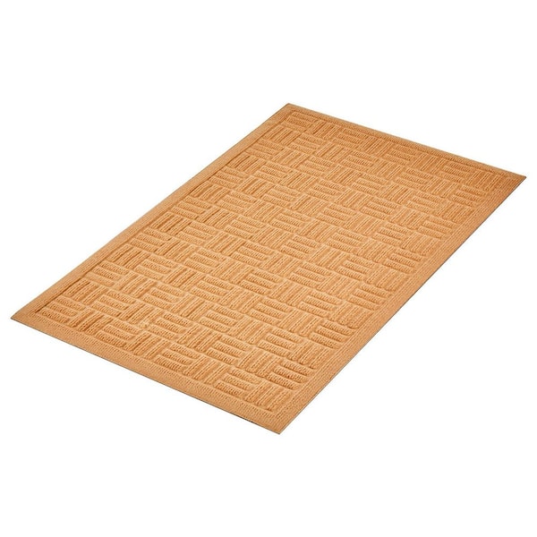 Door Mat, 29.53 x 17.72 In., Front Door Mat Outside Entrance with Non-slip Rubber Backing, Beige Doormat